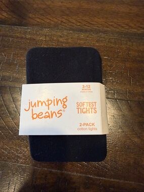 New Baby Tights - Jumping Beans 2pack black